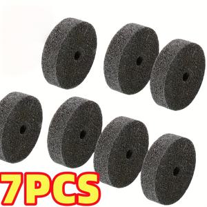 TEMU 7개 광택 휠 (홀이 있는 교체용 연마 휠), 고주파 산업용 연마 작업을 지원할 수 있으며, 벤치 광택기 및 그라인더, 공예 등에 적합, 크리스마스 | 할로윈 | 추수감사절 | 설날