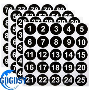TEMU 검정색 자체 접착 비닐 숫자 라벨, 1부터 100까지, 1.5인치 크기. 정리, 재고, 보관, 상자 및 사물함에 적합하며 실내 및 실외 사용에 적합합니다.
