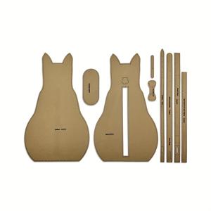 TEMU 9피스 수제 만화 고양이 가슴 가방 제작 크래프트 종이 템플릿 DIY 창의적인 크로스백 디자인 재봉 패턴 템플릿 수공예 지퍼백 제작 템플릿 도구, DIY 지갑 만들기