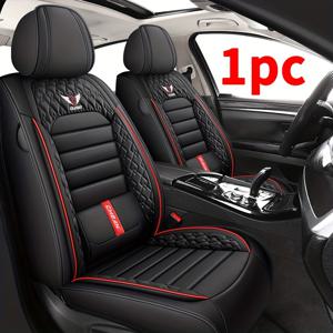 TEMU 1개의 앞좌석 쿠션과 1개의 고급 자동차 액세서리 (인조 가죽 재질), 대부분의 자동차, SUV 및 픽업 트럭에 적합! 사계절용 범용 차량 내부