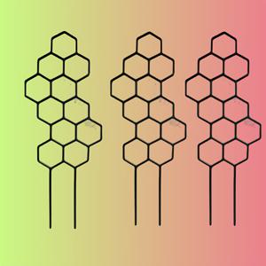 TEMU 식물 지지대 프레임 3개, 플라스틱 재질의 클라이밍 프레임, 식물 모양 만들기 및 고정에 적합