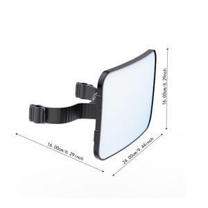 TEMU back seat 아기 거울, 2025년 안전한 삼각 후크 클립, 아크릴 후방 거울, 360° 회전 및 넓은 투명한 시야, 3초 빠른 설치, 신생아 필수품