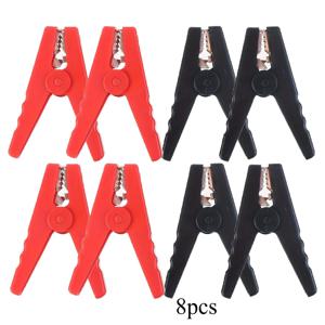 TEMU 대형 악어 클립 8개 세트, 전선 고정용 튼튼한 금속 클램프, 케이블 클립, 자동차 절연 클립 및 차량용 추가 장비