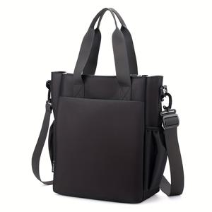 TEMU 남성용 대용량 숄더백, 경량, 비즈니스 캐주얼, 핸드헬드 겸 크로스백, 레저 및 스포츠용