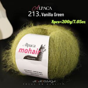 TEMU 모헤어로 제작된 알파카 털실 8개 - 200그램/7.05온스, 손뜨개 스웨터, 숄, 가디건, 스카프, 모자, 드레스 제작에 적합 - 수제 털실, 아름다운 실, 푹신한 질감, 매혹적인 색상, 각 25그램