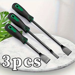 TEMU 원통형 스크레이퍼 도구 3종 세트 - 데그밍, 시공, 레인지 후드 개스킷 유지, 기름 얼룩 제거 및 표면 준비를 위한 다용도 청소 키트