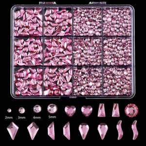 TEMU 전문가용 네일 아트 3D 용품 (합금 보석, 라인스톤 참, 주얼리 스톤 포함), 매니큐어 장식 및 추가용