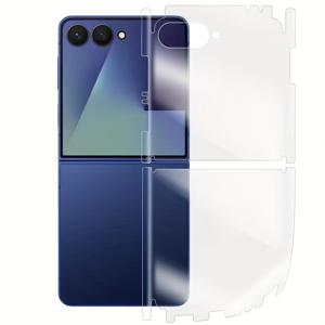 TEMU 1개, 삼성 Z Flip 7/6/5에 적합, 상하 겉면 전체 커버 매트/HD 물 방지 코팅 필름, 휴대폰 후면 화면 보호 필름