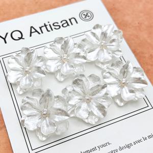 TEMU 6개 세트 고급 3D 꽃 버튼, 25mm, DIY 공예용품, 패션 스타일, 뜨개질 및 재봉 액세서리, 의류, 가방, 벨트, 스카프, 모자, 스커트 및 기타 직물 장식용 버튼