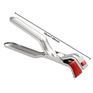 TEMU 1개 스테인리스 스틸 화상 방지 클립, 주방 볼 클립 찜 요리 접시 화상 방지 클립, 가정용 미끄럼 방지 고온 오븐 트레이 클립, 전기 스토브 트레이 접시 요리 집게 주방 가제트, 주방 요리 집게