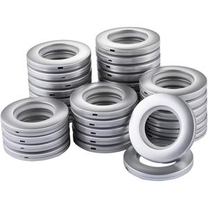 TEMU 50개입 커튼 아일렛 직경 플라스틱 링, 창문 샤워 드레이프용 커튼봉에 아일렛 키트를 좀 더 조용하게 사용 가능, 거실용