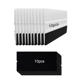 TEMU 차량 비닐 랩핑, 데칼, 벽지, 윈도우 틴팅을 위한 펠트 스퀴지 10개와 패브릭 천 10개 세트