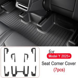 TEMU Tesla Model Y용 시트 코너 가드, 후면 발차기 방지 바닥 매트 및 문턱 스트립 | 전면 및 후면 시트에 적합, 빠른 설치, TPU 재질