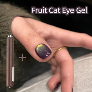 TEMU [자석 젤네일] 몽환적 반짝임 얼음투명 네일 자석 젤 우아한 그라데이션 색상 지속적인 광택