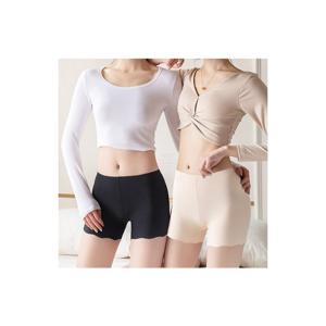 TEMU 말리지 않는 노라인 사각팬티 3장 5장 여성 부드러운 스트레치, 단색 (베이지/블랙), 캐주얼 및 라운지웨어용 로우라이즈 디자인, 편안한 속옷, 부드러운 질감의 면