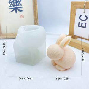 TEMU 매력적인 실리콘 몰드, 부드러운 부활절 토끼 양초 만들기 완벽, 향기 있는 레진 프로젝트에 적합