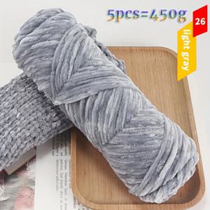 TEMU 눈이 내리는 털실 소형 아이스 스틱 털실 수제 뜨개질 제작 바늘 공예 패션 따뜻한 스웨터 커플 스카프 모자 커버 담요 쿠션 등. 5개/봉투