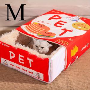 TEMU 직사각형 완전 밀폐형 고양이 침대, 간식 상자 애완동물 침대, 사계절용 범용 애완동물 침대, 겨울용 고양이 침대, 고양이를 위한 최고의 선물, 새해 선물