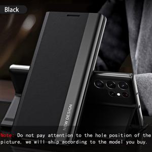 TEMU 휴대폰 케이스 - 삼성 갤럭시 S24, S24 울트라, S24 플러스, S24 FE, S25, S25 플러스, S25 울트라, S25 FE 및 S25 엣지와 호환됩니다. 이 스타일리시한 플립 케이스는 스탠드 기능이 있으며, 합성 인조 가죽으로 제작되어 낙하 방지 기능을 제공합니다.