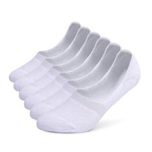 TEMU 남성용 통기 처리된 테리클로스 안감 논쇼우 양말 6켤레, 두꺼운 쿠션 밑창, 흡습성, 로우컷 애슬레틱 보트삭스, 실리콘 미끄럼 방지 그립, 미끄럼 방지 타월 양말, 미끄럼 방지 뒤꿈치, 숏삭스, 편안하고 통기성 좋은 캐주얼 남성용 양말