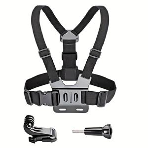 TEMU 스포츠 카메라용 가슴 끈 및 어깨끈 세트 3개, J-후크 및 나사 포함, Hero 12/11/10/9/8/7 호환, 야외 스포츠 사진 촬영 액세서리