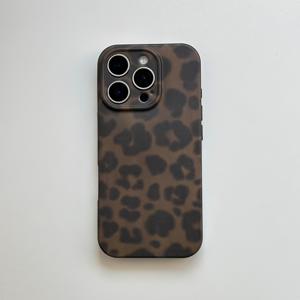 TEMU 패셔너블한 프린트 빈티지 문학 예술 무광 풀커버 케이스, 아이폰 11 12 13 17 프로 맥스용, 블랙-브라운 텍스처 보호 휴대폰 케이스