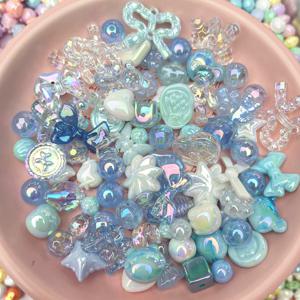 TEMU 50그램 색상 변환 아크릴 비즈 모음 (나비, 별, 하트 모양 구미베어 디자인 포함), 주얼리, 팔찌, 목걸이, 헤어 장식, 키체인 및 휴대폰 장식에 적합