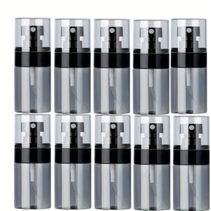 TEMU 투명 블랙 스프레이 병 10개 세트, 30ml/120ml 미세 분사 용기, 대용량 스프레이 병, 편리한 여행용 빈 용기, 훌륭한 가정용품