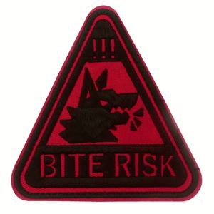 TEMU 경고 공격적인 개 물림 위험 K9 패치 엠블럼 - 강아지 하네스, 조끼, 슬리브용 전술 후크 루프 백킹, 전문 훈련 장비