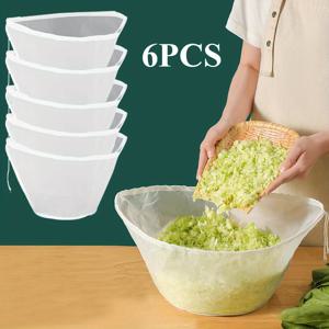 TEMU 2/4/6개 와이드 마우스 나일론 필터 백 - 커피, 주스, 소우르크라트 및 만두 채우기에 적합한 내구성 있는 다용도 주방 스트레이너 - 재사용 가능한 미세 메쉬 배수망, 너트 밀크, 커피 필터 백, 주스 만들기, 쉬운 청소 재료, 조유롱 소이 밀크 메이커, 조유롱 너트 밀크 메이커, 너트 밀크 백 재사용 가능