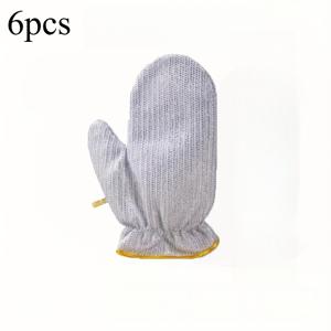 TEMU 6개입 두꺼운 실버 와이어 설거지 장갑, 다기능 볼 청소 도구, 끈적임 없는 가정용 장갑, 주방, 욕실, 화장실 및 야외 청소, 가정용 설거지, 욕실 청소를 위한 내구성