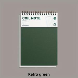 TEMU 멀티컬러 격자 레트로 스터디 북, 사무실 또는 선물 교환용, 노트북 및 다이어리 레트로 A5 노트북 - 양면 페이지, 80G 두꺼운 종이, 하드커버 및 수채화 디자인 - 대학에 적합