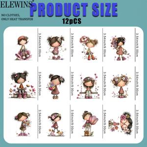 TEMU 12개 귀여운 아이언온 패치 - DIY 열전사 비닐 데칼, 티셔츠, 청바지, 모자, 가방용 - 쉽게 붙이고 떼는 패브릭 전사, 옷, 백팩, 데님용 - 재미있는 홈 크래프트 장식 스티커