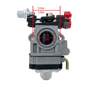 TEMU 튼튼한 CG430 기화기, 43Cc, 49Cc, 52Cc, 40-5, 1E40F-5, 44-5 CG430 CG520 트리머 및 잔디 깎이 부품과 호환