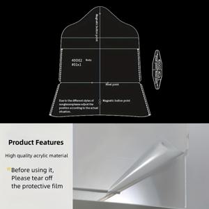 TEMU 2 PCS DIY 아크릴 안경 가방 몰드, 안경 가방 가죽 템플릿 만들기, 선글라스 케이스 보관 가방 수제 스텐실 가죽 공예 용품 DIY 지갑 만들기