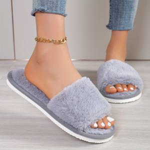TEMU 여름/겨울 여성용 슬리퍼, 따뜻한 실내 신발, 여성 신발
