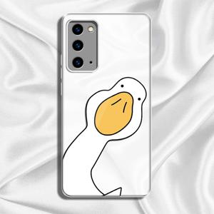 TEMU 삼성 갤럭시 노트 20 울트라 5G, 노트 20 5G, 노트 10+, 노트 10 라이트, 노트 10 드롭 프루프 보호 케이스, 노트 9, 노트 8 폰 케이스와 호환되는 귀여운 긴 목 오리 패션 패턴 폰 케이스, 스타일리시한 보호