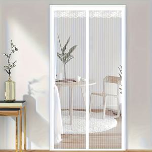 TEMU 자석 도어 커튼, 여름 방충망, 모기 방지, 자동 닫힘, 주방 및 거실에 적합, 투명 방충망