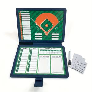 TEMU 다기능 접이식 야구 코치 마그네틱 전술 보드 (지울 수 있는 펜 포함), 화이트보드 전술 모형 테이블