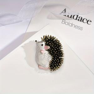 TEMU 한국식 귀여운 에나멜 패션 다용도 동물 개성 창의적인 브로치 디자인 재미있는 브로치