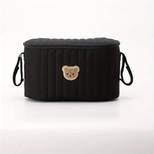 TEMU 다기능 휴대용 유모차 걸이 가방 (보틀 및 컵 포켓 포함), 엄마들을 위해 디자인된 수납용