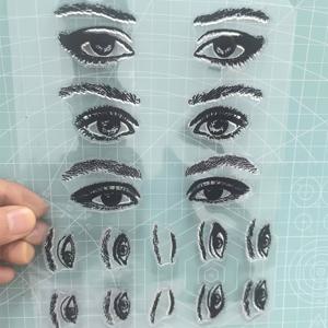 TEMU 아이즈 클리어 실 스탬프 DIY 스크랩북킹 엠보싱 포토앨범 장식용 종이 카드 공예 예술 수제 선물