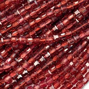 TEMU 2mm AAA+ 정품 천연 딥 클레레트 레드 가넷 파체드 큐브 비즈 – 주얼리, 팔찌, 목걸이 및 장식에 이상적. 1월 생일석, 크리스마스, 발렌타인데이, 결혼식 및 공예 프로젝트에 완벽