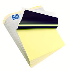 TEMU 타투 전사 용지 /50/100매 팩, 손그림 및 열전사에 적합, 독특한 타투 트레이싱 용지, A4 사이즈