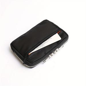 TEMU 남녀공용 다기능 도구 가방, 휴대용 동전 지갑 포켓 실버 컬러 코인백 야외 및 출퇴근용, 미니 지갑 은행 카드 홀더 문서 케이스 랜덤 태그