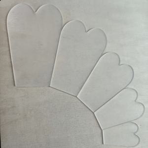 TEMU 5pcs 사랑하는 애완 동물 꽃 패치워크 꽃 클러스터 템플릿 규칙 세트 3가지 모양으로 다양한 수제화 기계 필수 템플릿 - 패치워크 열혈 팬을 위한 꽃 다양화 보조 도구, 부드러운 선을 가진