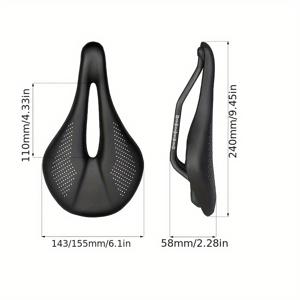 TEMU TOSEEK은 MTB 및 로드 사이클링 모두에 적합한 동일한 스타일의 초경량 카본 자전거 안장을 제공하며, T800 카본 섬유로 제작되었으며, 레이스용으로 편안한 가죽과 EVA 쿠션을 특징으로 합니다.