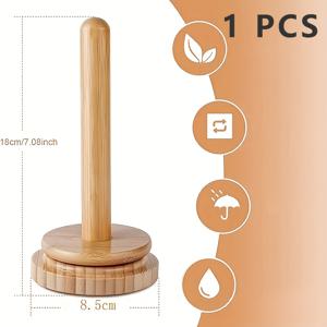 TEMU 1개입, 나무 실 홀더, 데스크탑 실 스풀 스탠드, 디자인 스풀 정리함, 회전식 나무 실감기