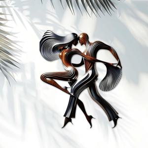 TEMU 1개, 춤추는 커플 금속 예술 벽 장식, 15.74*13.21인치, 댄스 금속 벽 조각, 댄스 금속 벽화 벽 장식, 홈 파티오 발코니 장식, 집들이/결혼/어버이날/독립기념일/크리스마스 장식 선물