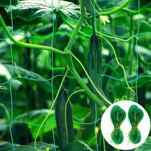 TEMU 클라이밍 식물용 트렐리스 네트 2개 세트 - 오이, 덩굴, 과일 및 채소, 토마토 식물 및 기타 덩굴 식물에 적합한 튼튼한 정원 트렐리스 네트